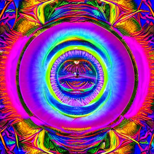 Prompt: tripping balls on DMT and LSD at the same time