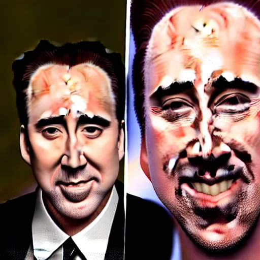 Image similar to hybrid senn penn and nicholas cage