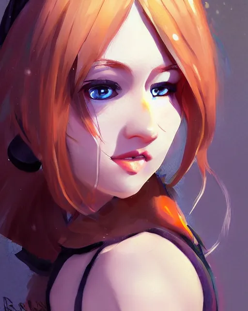 Prompt: portrait Nami the Burglar girl cute-fine-face, pretty face, realistic shaded Perfect face, fine details. Anime. realistic shaded lighting by Ilya Kuvshinov Giuseppe Dangelico Pino and Michael Garmash and Rob Rey, IAMAG premiere, aaaa achievement collection, elegant freckles, fabulous