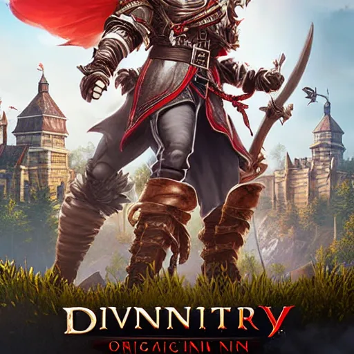 Image similar to divinity original sin 2 movie poster, high detail