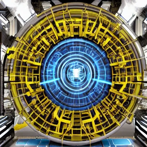 Image similar to cern portal opening rip in dimension