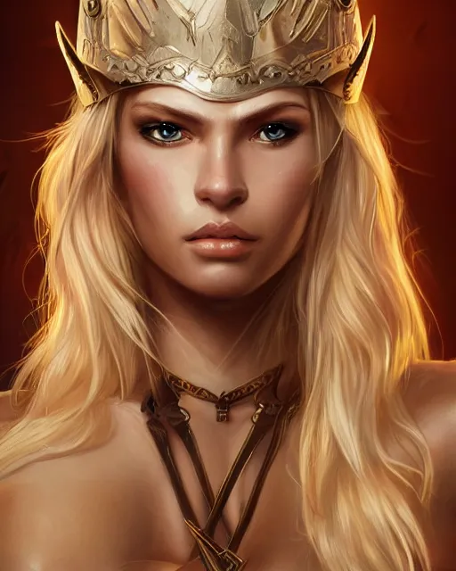 Prompt: A sexy blonde warrior, beautiful and realistic face, illustration, full body, in the style of Fernando Juarez, epic, fantasy, intricate, elegant, amazing detail, digital painting, artstation, concept art, smooth, sharp focus, illustration