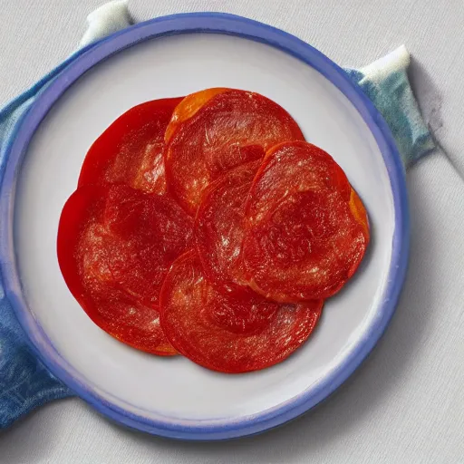 Image similar to photograph of a pepperoni toupanchi, 4K