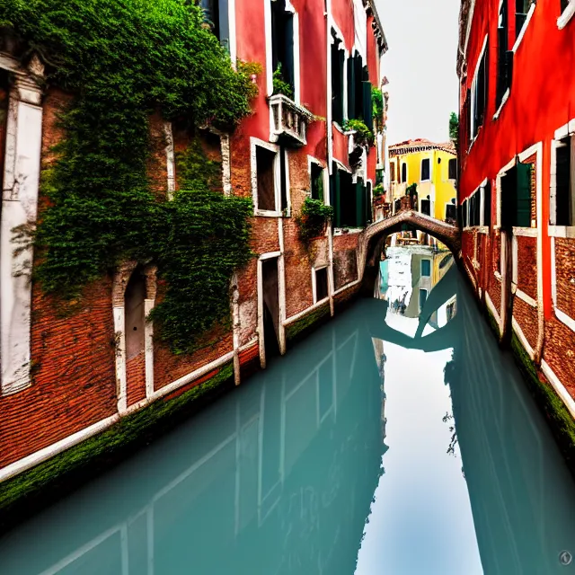 Image similar to photo of overgrown venice in ruins, highly detailed, 8 k, hdr, close up, smooth, sharp focus, high resolution, award - winning photo