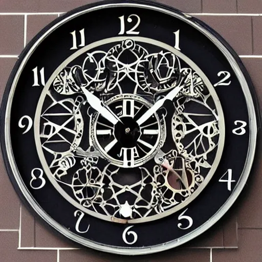 Image similar to clock with 5 hands