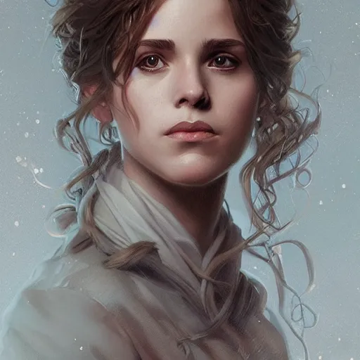 Image similar to ultra realistic illustration, hermione granger, intricate, elegant, highly detailed, digital painting, artstation, concept art, smooth, sharp focus, illustration, art by artgerm and greg rutkowski and alphonse mucha