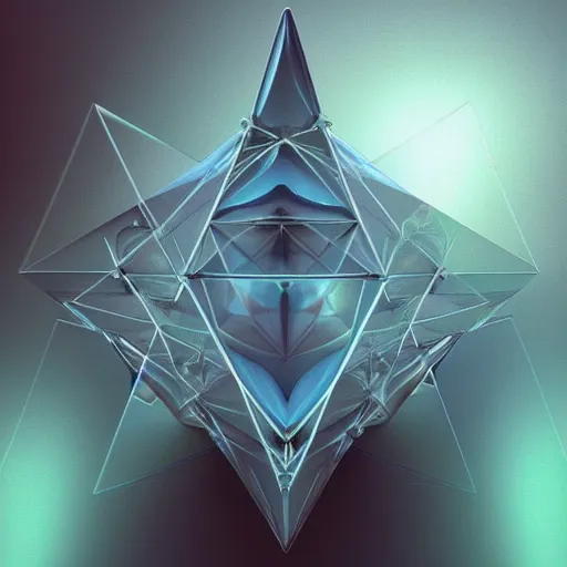 Prompt: crystalline tetrahedron containing the universe within, realisting, trending on artstation, concept art