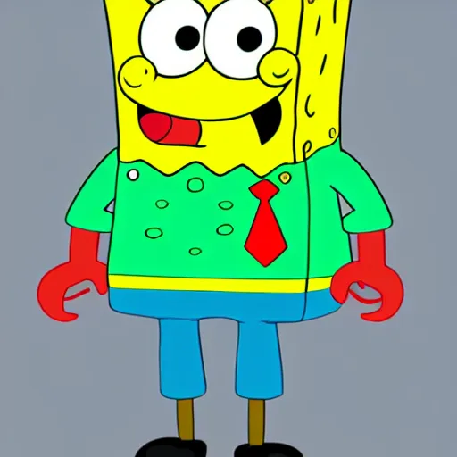 Image similar to sponge bob as human in real life highly detailed, intricate, sharp focus, digital art, 8 k