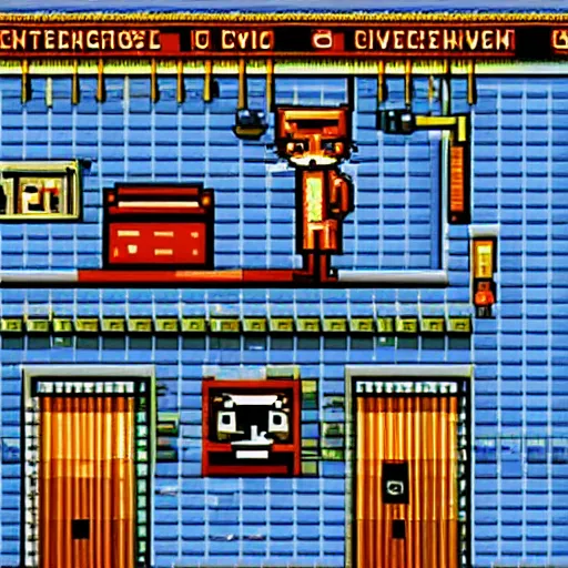 Image similar to cat detective Video game sprite 16 bit pixel art