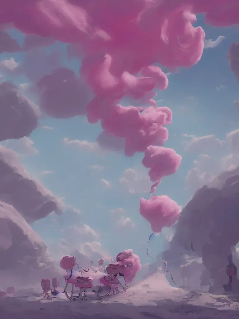 Prompt: cotton candy by disney concept artists, blunt borders, rule of thirds