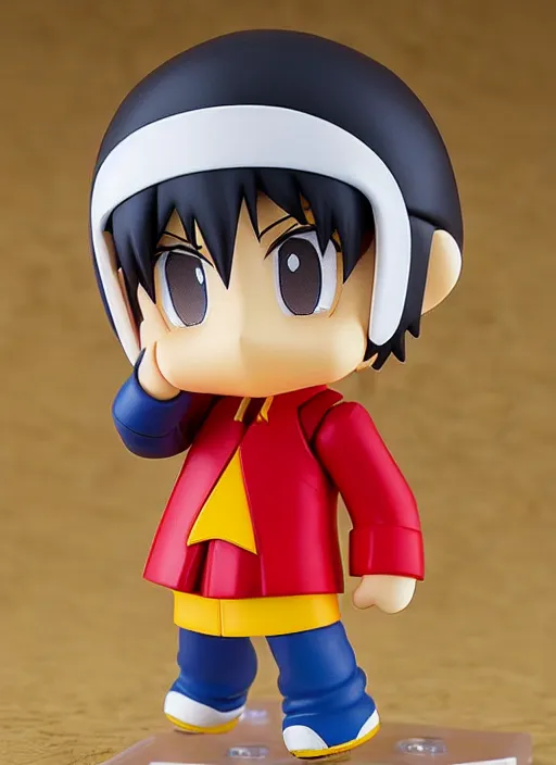 Image similar to pac - man, an anime nendoroid of pac - man figurine, realistic face, detailed product photo