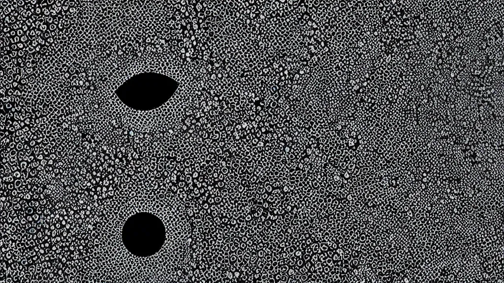 Image similar to scanning electron microscope befitting mascara art installation, iso 2 0 0