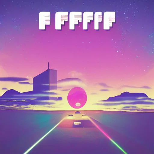 Image similar to lofi vaporwave retro futurism album artwork