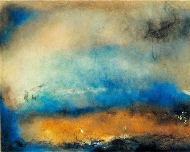 Image similar to landscape painting Zao Wou-ki