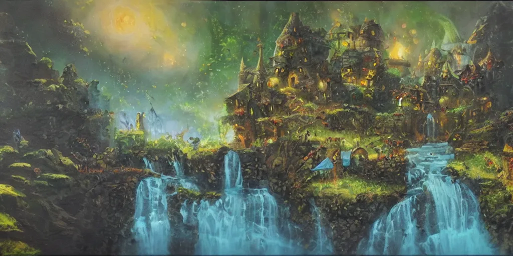 Image similar to fantasy tarroka, oil painting