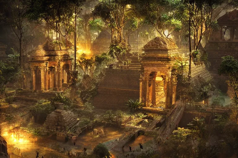 Prompt: the most amazing dream you ever had about ancient java, hyper realistic, ambient lighting, concept art, intricate, hyper detailed, smooth, volumetric lighting, octane