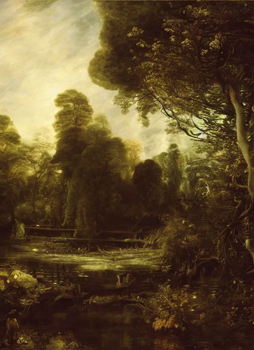 Image similar to Beautiful black cannery , Looks like Scarlett Johansson, In the woods, Dramatic, Edge, Good, Infused, Backlight, De-Noise, VFX, insanely detailed and intricate, hypermaximalist, facial ,elegant, ornate, hyper realistic, super detailed, by Anthony Van Dyck, by Ivan Shishkin, by John Constable