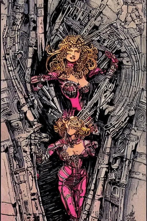 Image similar to castle woman by Philippe Druillet