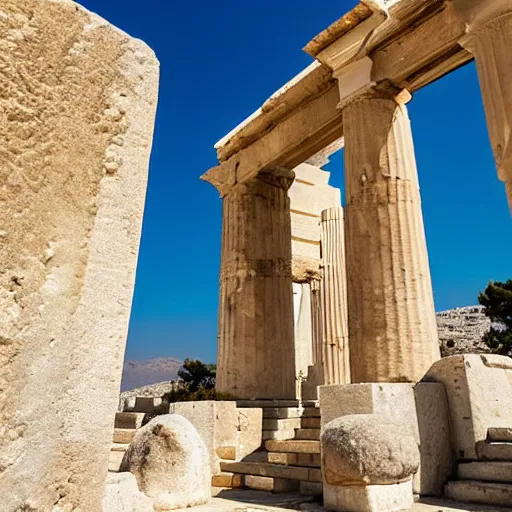 Image similar to monumental gateway of the temple of apollo, island of naxos