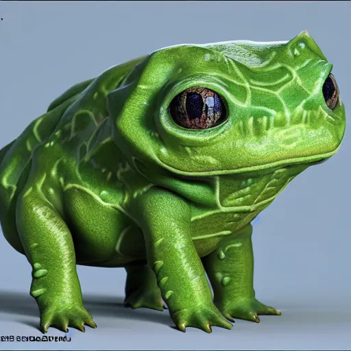 Image similar to hyperrealistic bulbasaur, stunning 3 d render inspired by istvan sandorfi & greg rutkowski & mike judge, perfect symmetry, dim volumetric cinematic lighting, 8 k octane comprehensive render, extremely mega hyper - detailed and lifelike attributes & atmosphere, intricate, realistic flesh texture, masterpiece, artstation, stunning,