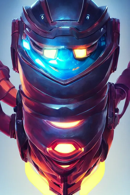 Image similar to epic mask helmet robot ninja portrait stylized as fornite style game design fanart by concept artist gervasio canda, behance hd by jesper ejsing, by rhads, makoto shinkai and lois van baarle, ilya kuvshinov, rossdraws global illumination radiating a glowing aura global illumination ray tracing hdr render in unreal engine 5