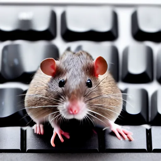 Image similar to rat on computer keyboard