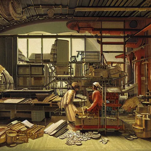 Image similar to paper factory by anton von werner