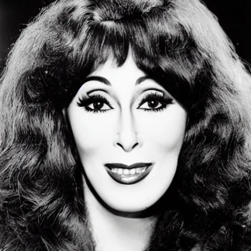 Image similar to cherry with the face of cher