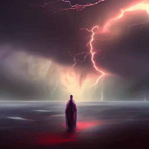 Image similar to i am the storm that is approaching, digital, concept art, epic,