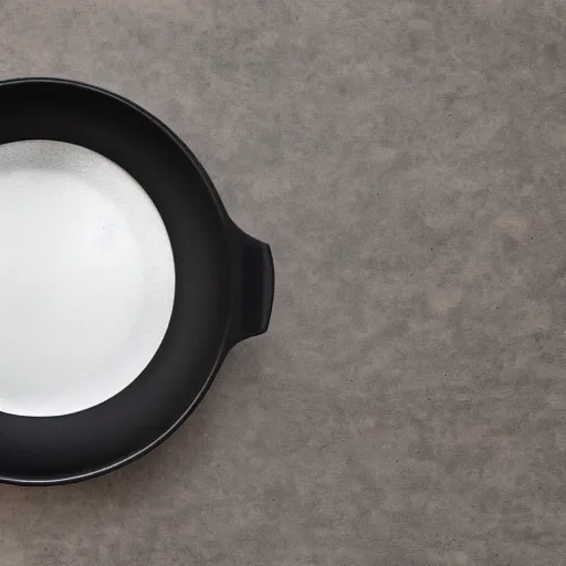 Image similar to minimal iron cast pan inspired by Stur