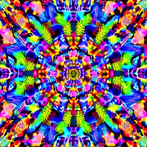 Image similar to rainbow unicorn kaleidoscope
