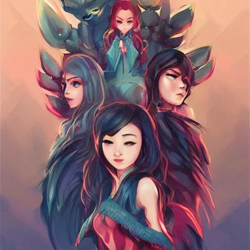 Image similar to art by rexie nem and ross tran