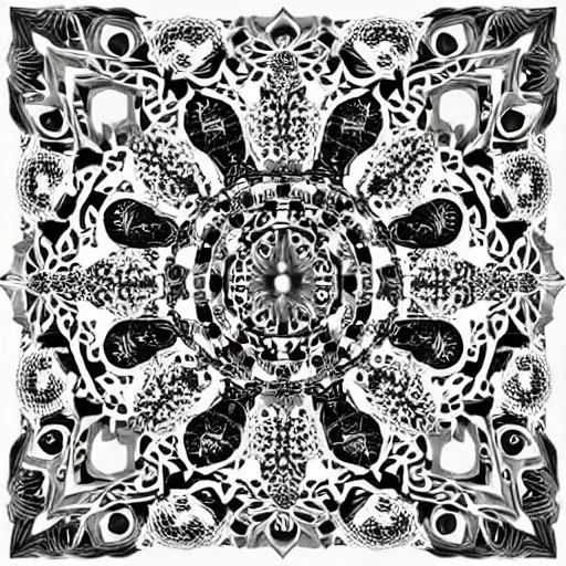 Prompt: aggressive baroque mandala Κατάγομαι από μια θλιβερή περι οχή Moje čelist je plná medu a žluči, a je to složité mechan ické okno la meva mandíbula es tà ple de mel i la bilis, i és complex, és una finestra a tra vés del qual mecànica putes mir acle es veuen Sono finito in un