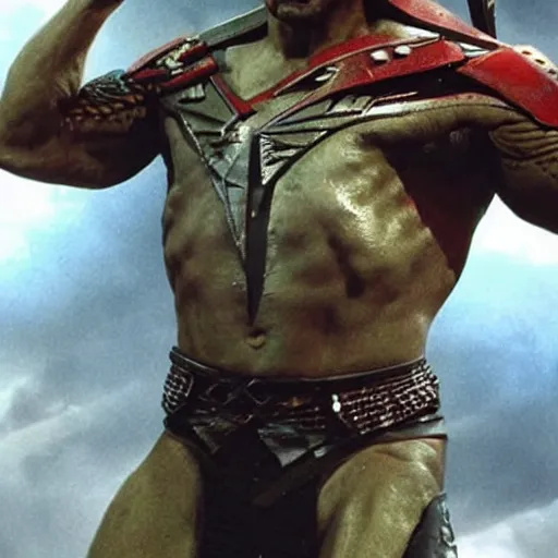 Image similar to dwayne johnson as klingon from startrek