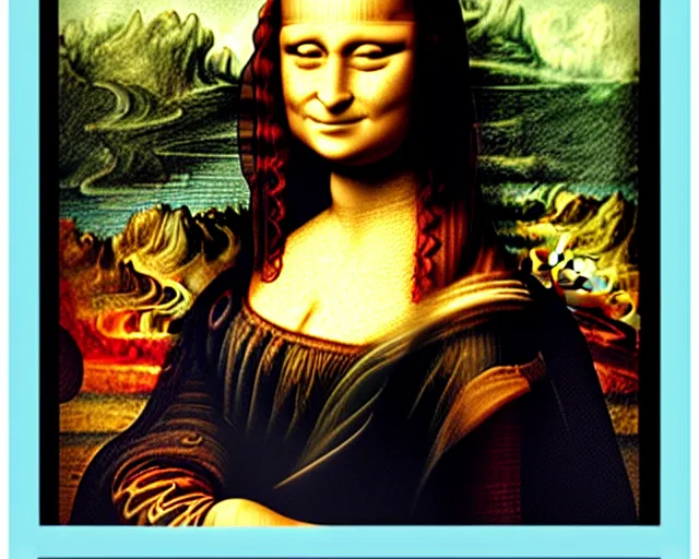 mona lisa painting by leonardo da vinci, using iphone, | Stable ...