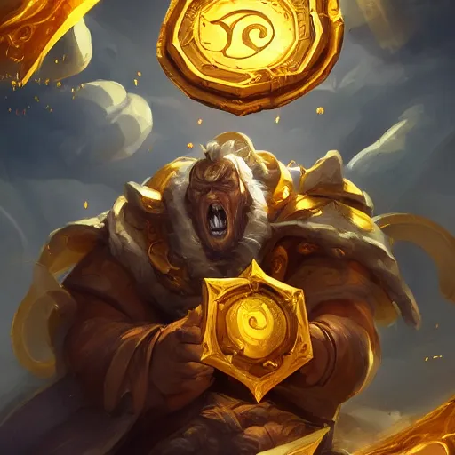 Prompt: thick golden coin spell, thick gold coin, floating golden coin, gold coin, floating coin, tossing a coin, bright masterpiece artstation. 8 k, sharp high quality artwork in style of jose daniel cabrera pena and greg rutkowski, concept art by tooth wu, blizzard warcraft artwork, hearthstone card game artwork