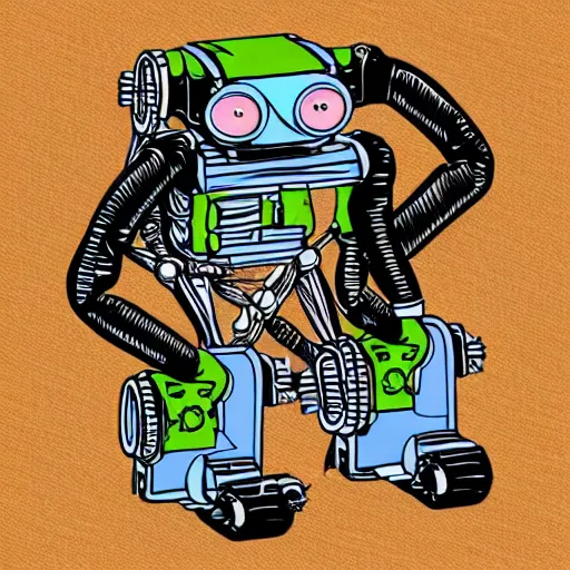 Image similar to mechanical robot-chimp