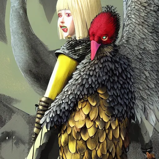 Prompt: big bird in dark souls by ilya kuvshinov katsuhiro otomo