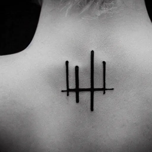 Image similar to minimalistic tattoo design