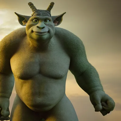 Image similar to Mark Zuckerberg as a giant ogre, highly detailed, high quality, HD, 4k, 8k, Canon 300mm, professional photographer, 40mp, lifelike, top-rated, award winning, realistic, sharp, no blur, edited, corrected, trending
