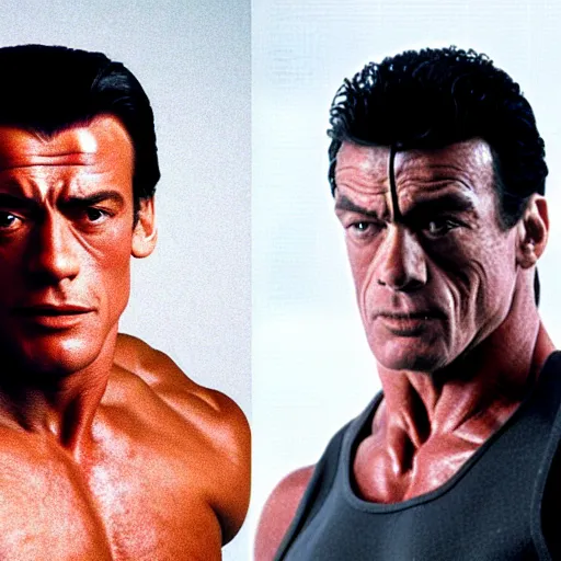 Prompt: jean-claude van stallone