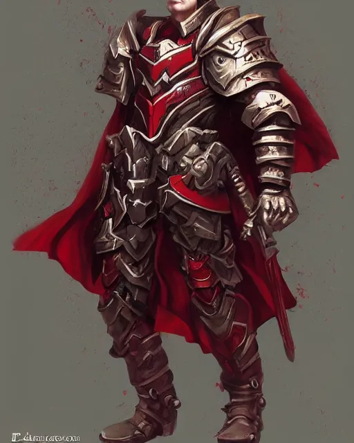 Image similar to paladin red, fantasy art, trending on artstation