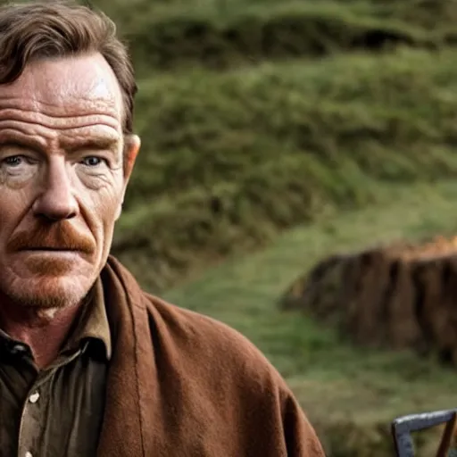 Image similar to bryan cranston as a hobbit