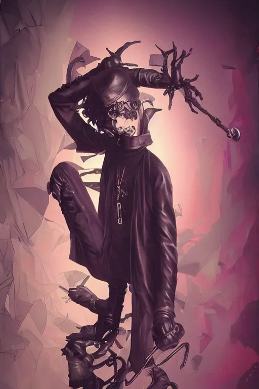 Image similar to goth guy, cluttered 9 0 s bedroom, by artgerm, james jean, tom bagshaw, gerald brom, vaporwave colors, lofi colors, vaporwave, lofi, goth vibe, 4 k, smooth, hd, substance designer render, full body character concept art, symmetrical,