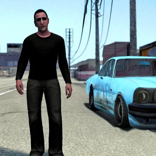 Image similar to Trent Reznor in GTA Sandreas