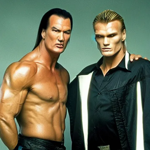 Image similar to steven seagal and dolph lundgren