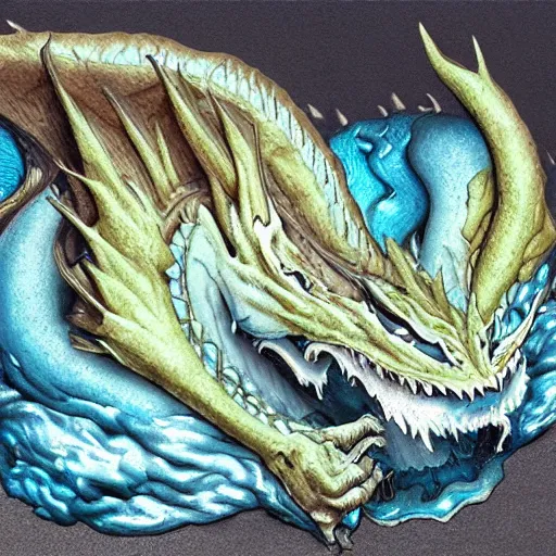 Image similar to a melting dragon