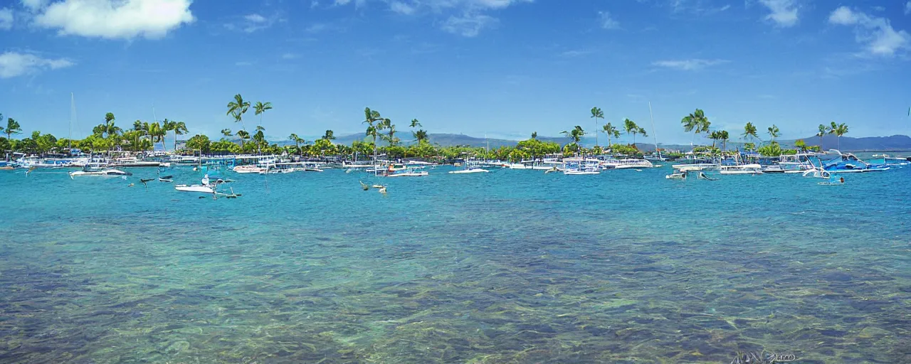 Image similar to 35mm photo Lahaina Harbor, Maui, Hawaii, ocean and sky by June Sun