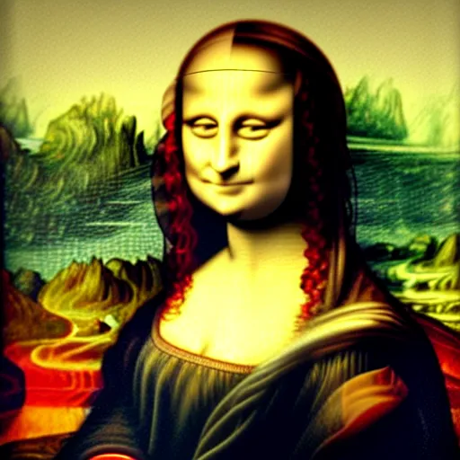 Image similar to 'Mona Lisa' painted by Mozart