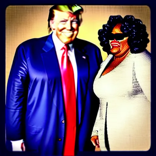 Image similar to “ madea real life picture with joe biden and donald trump on either side ”